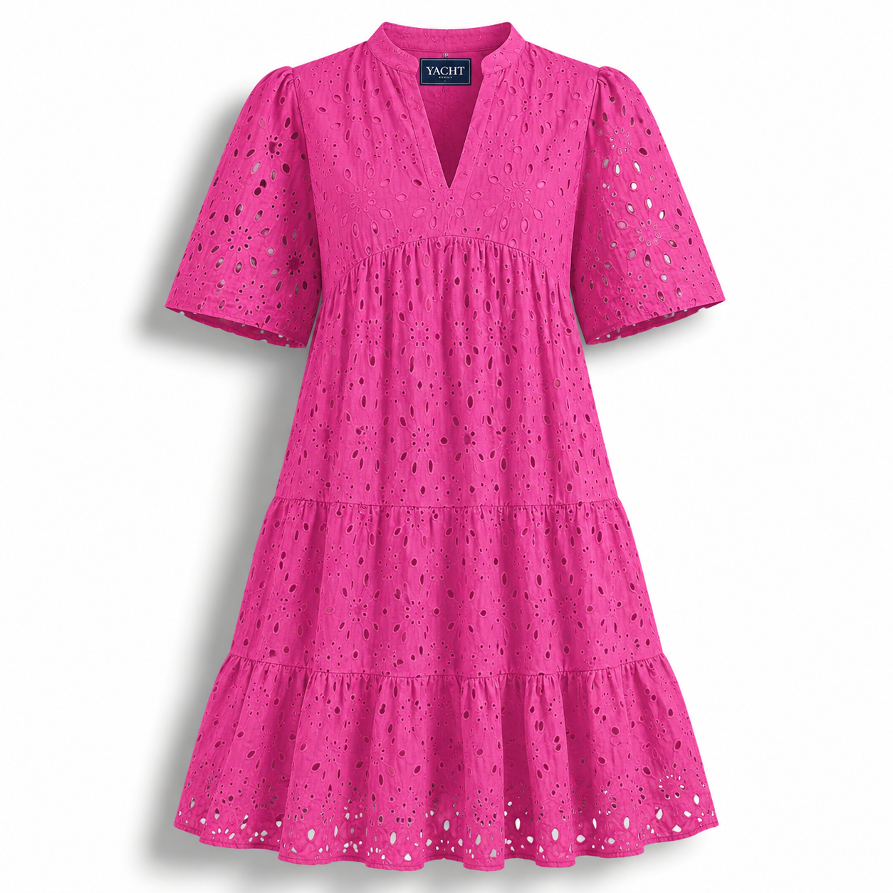 THE EYELET Mini Dress - PINK