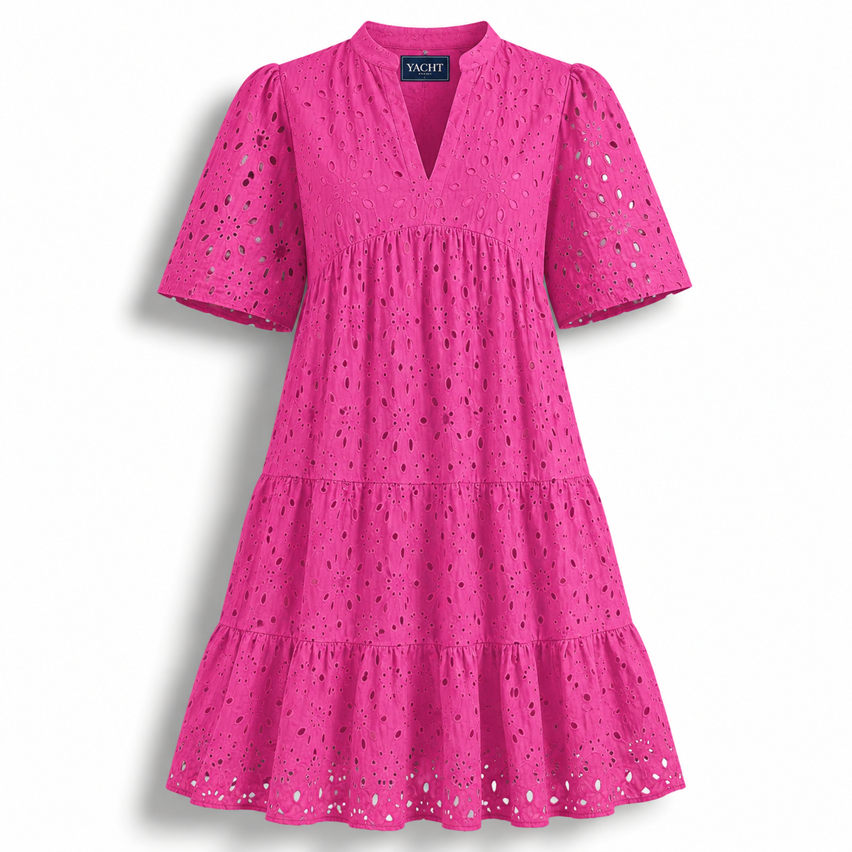 THE EYELET Mini Dress - PINK